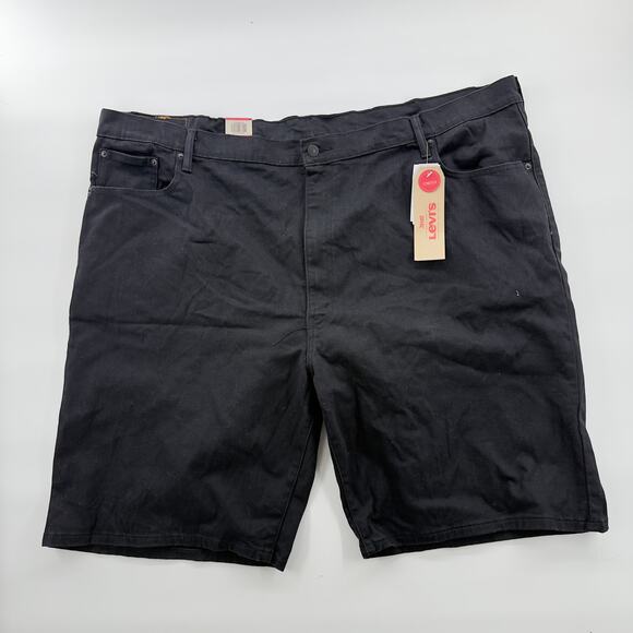 Levi’s 569 Loose Straight Shorts Black Denim Size 52 NWT Big & Tall - Picture 1 of 8